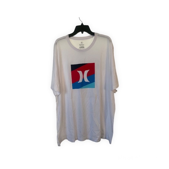 Hurley Men’s White T-shirt Size XXLARGE new - Picture 2 of 4